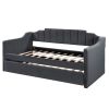 Upholstered Twin Daybed with Trundle