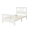 Wood Platform Bed with Headboard and Footboard, Twin