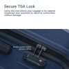 3 Piece Luggage Sets ABS Lightweight Suitcase with Two Hooks;  Spinner Wheels;  TSA Lock;  (20/24/28)