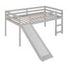 Loft Bed with Slide;  Multifunctional Design;  Twin