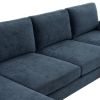 U-Shaped 4-Seat Indoor Modular Sofa Grey-Blue Color