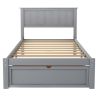 Twin Size Platform Bed with Under-bed Drawer