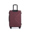 3 Piece Luggage Sets ABS Lightweight Suitcase with Two Hooks;  Spinner Wheels;  TSA Lock;  (20/24/28)