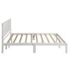 Platform Bed Frame with Headboard ;  Wood Slat Support ;  No Box Spring Needed ; Queen; Espresso