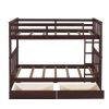 Twin-Over-Twin Bunk Bed with Ladders and Two Storage