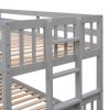 Twin-Over-Full Bunk Bed with Twin size Trundle ;  Separable Bunk Bed with Drawers for Bedroom