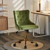 Lift wheel five-star foot backrest pull point teddy velvet  gold feet indoor leisure chair simple Nordic style