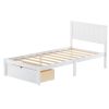 Twin Size Platform Bed with Under-bed Drawer