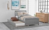 Twin size Platform Bed with Trundle