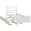 Twin size Platform Bed with Trundle