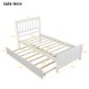 Twin size Platform Bed with Trundle