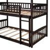 Twin Over Twin Bunk Bed with Slide, House Bed with Slide