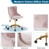 Lift wheel five-star foot backrest pull point teddy velvet  gold feet indoor leisure chair simple Nordic style