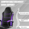 Video Gaming Computer Chair, Office Chair Desk Chair with Arms, Adjustable Height Swivel PU Leather Executive with Wheels for Adults Women Men, Purple