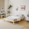 Basic bed frame solid wood color Full 197.2*136*30.5cm wooden bed