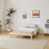 Basic bed frame solid wood color Full 197.2*136*30.5cm wooden bed