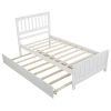 Twin size Platform Bed with Trundle