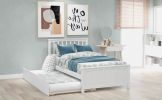 Twin size Platform Bed with Trundle