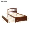 Twin size Platform Bed Wood Bed Frame with Trundle