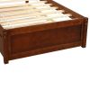 Twin size Platform Bed Wood Bed Frame with Trundle