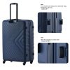 3 Piece Luggage Sets ABS Lightweight Suitcase with Two Hooks;  Spinner Wheels;  TSA Lock;  (20/24/28)